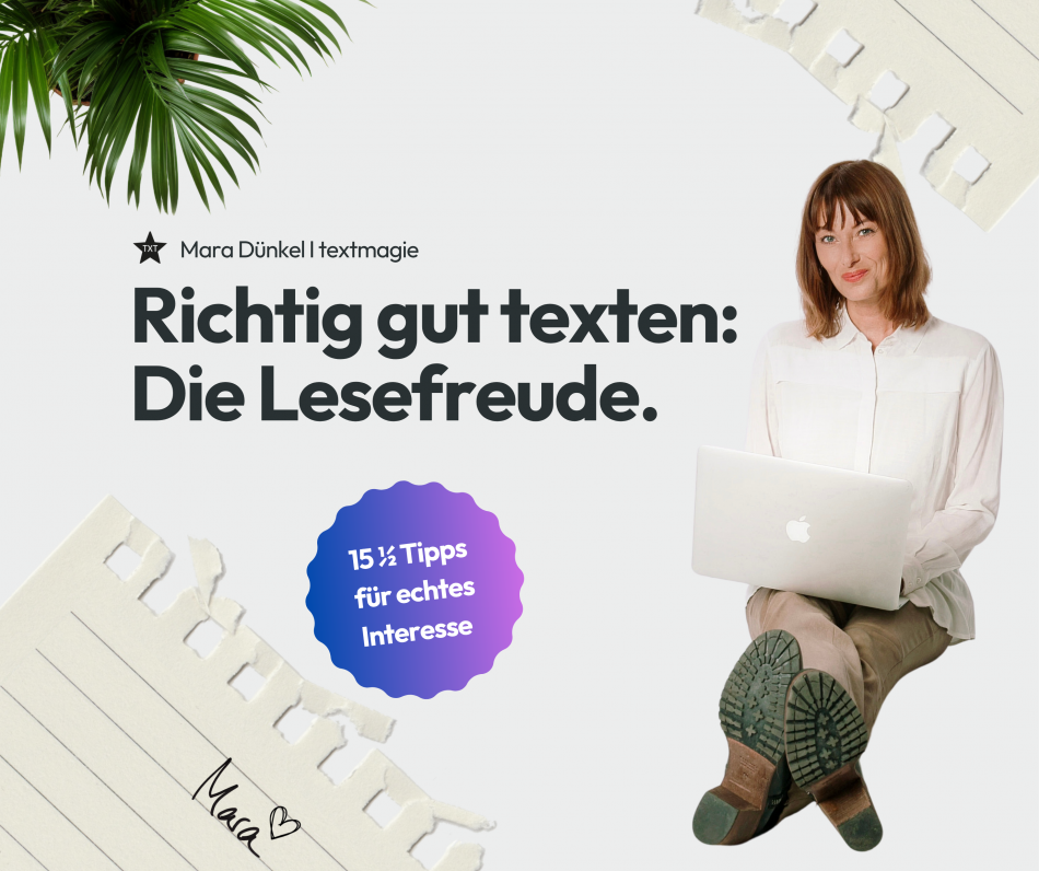 Richtig gut texten: Die Lesefreude – überarbeitet am 26.08.2026