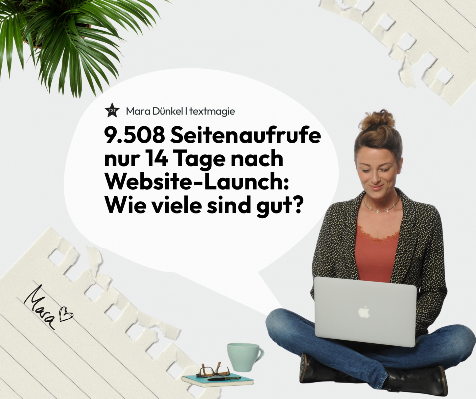 9.508 Seitenaufrufe nur 14 Tage nach Website-Launch: Wie viele sind gut?
