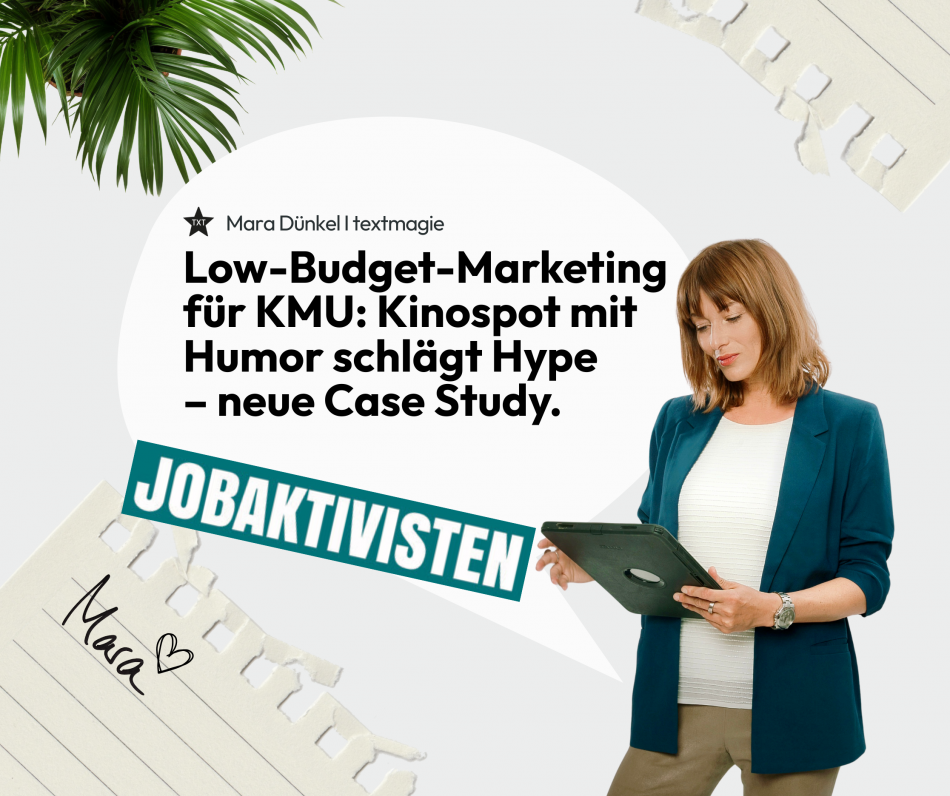 Low-Budget-Marketing für KMU: Kinospot mit Humor schlägt Hype