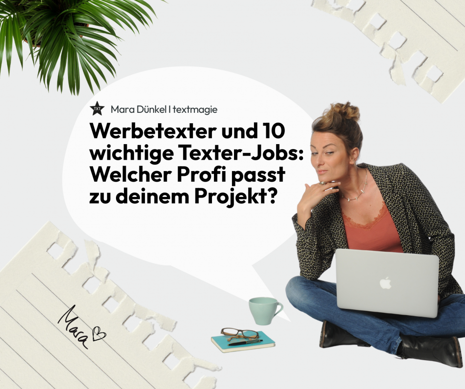 Werbetexter und 10 Texter-Jobs, welcher Profi für dein Projekt?