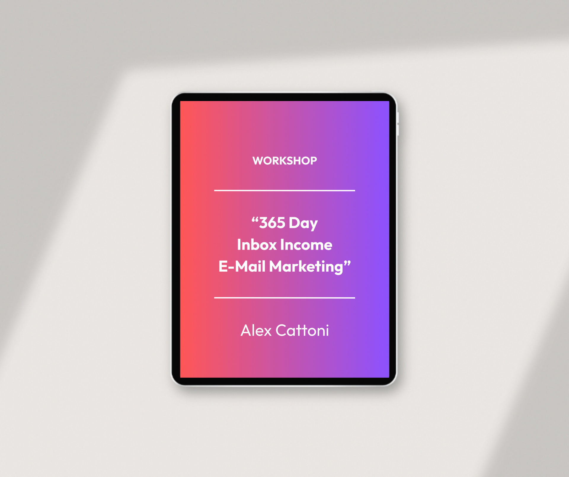 Workshop – 365 Days E-Mail Marketing