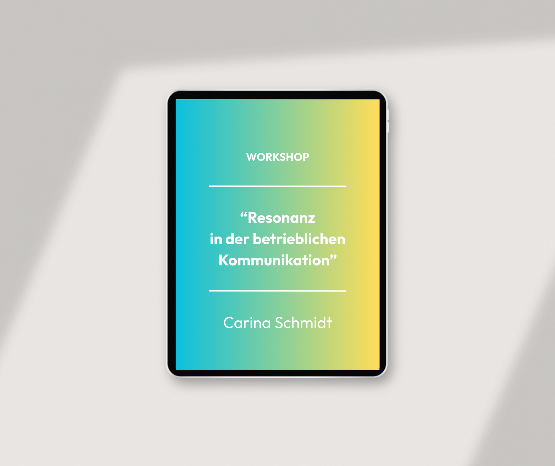 Workshop – Resonanz in der Kommunikation