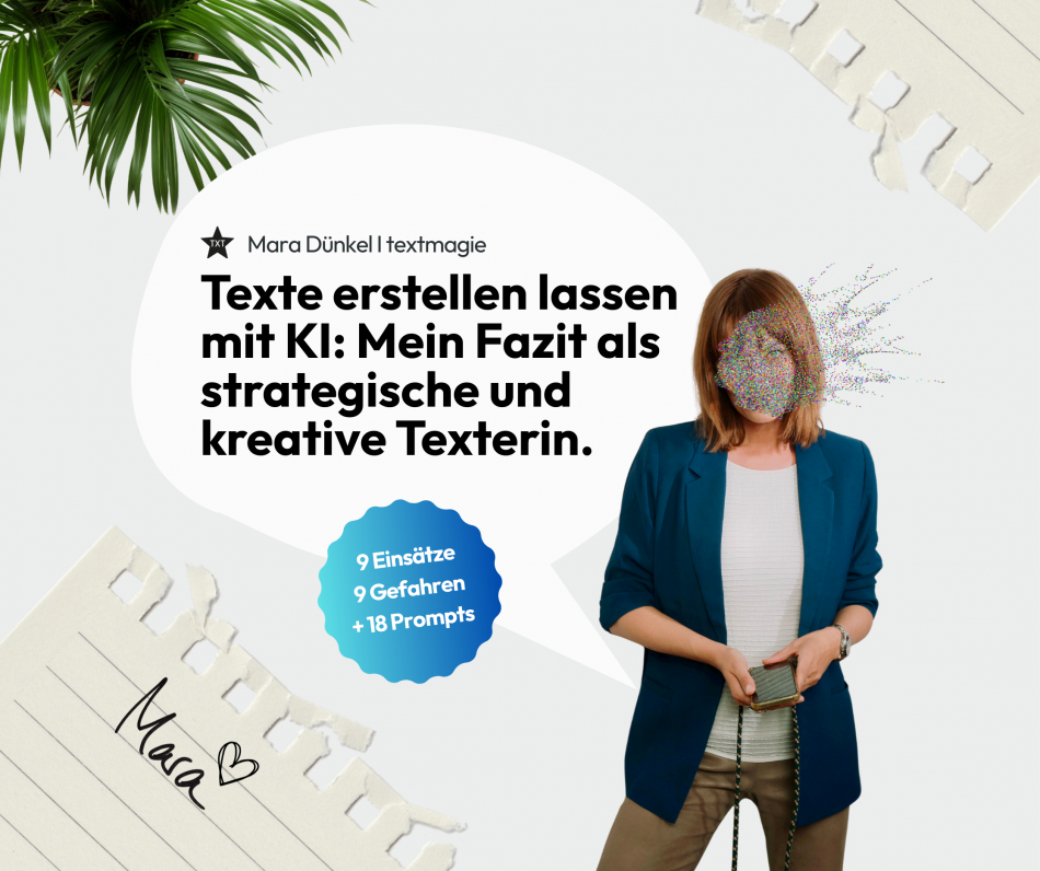Texte erstellen lassen mit KI: Mein Fazit als Texterin