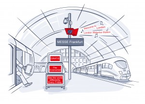 Kommunikation im Raum 'Die Bahnhofsdurchsage' // The Economist